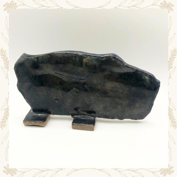 Artist-Signed Ceramic Horse Sculptures – Unique Trio - Picture 3 of 9